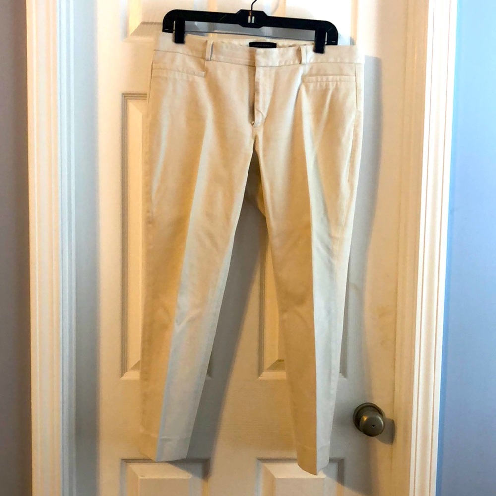 White banana republic sloan dress pants